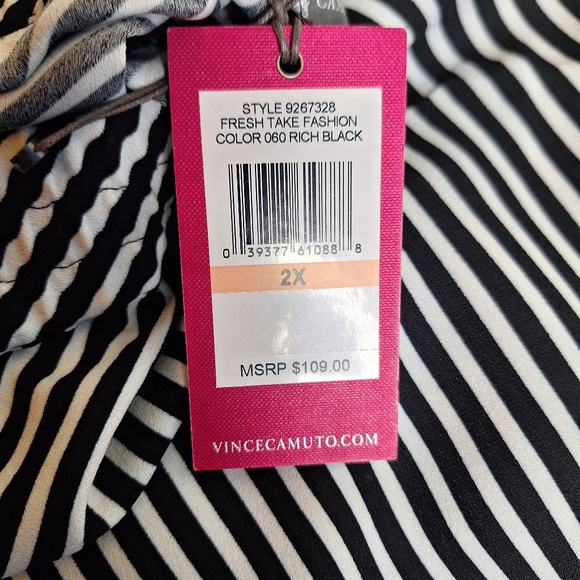 NWT Vince Camuto " Read Between the Lines" palazzo pants bundle size 2X. - Picture 16 of 16
